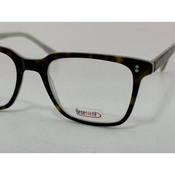 Benessere - Tortoise & Teal 3704 50-19-145 Demi Plastic Eyeglass Frames - Picture 8 of 8